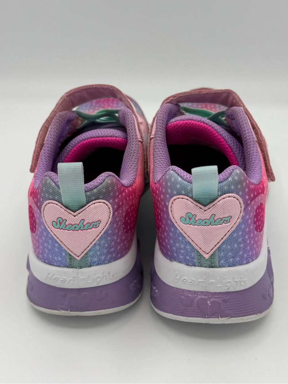 Skechers ‘Simply Love’ Flutter Heart Lights Multi-Color Light Up Sneakers